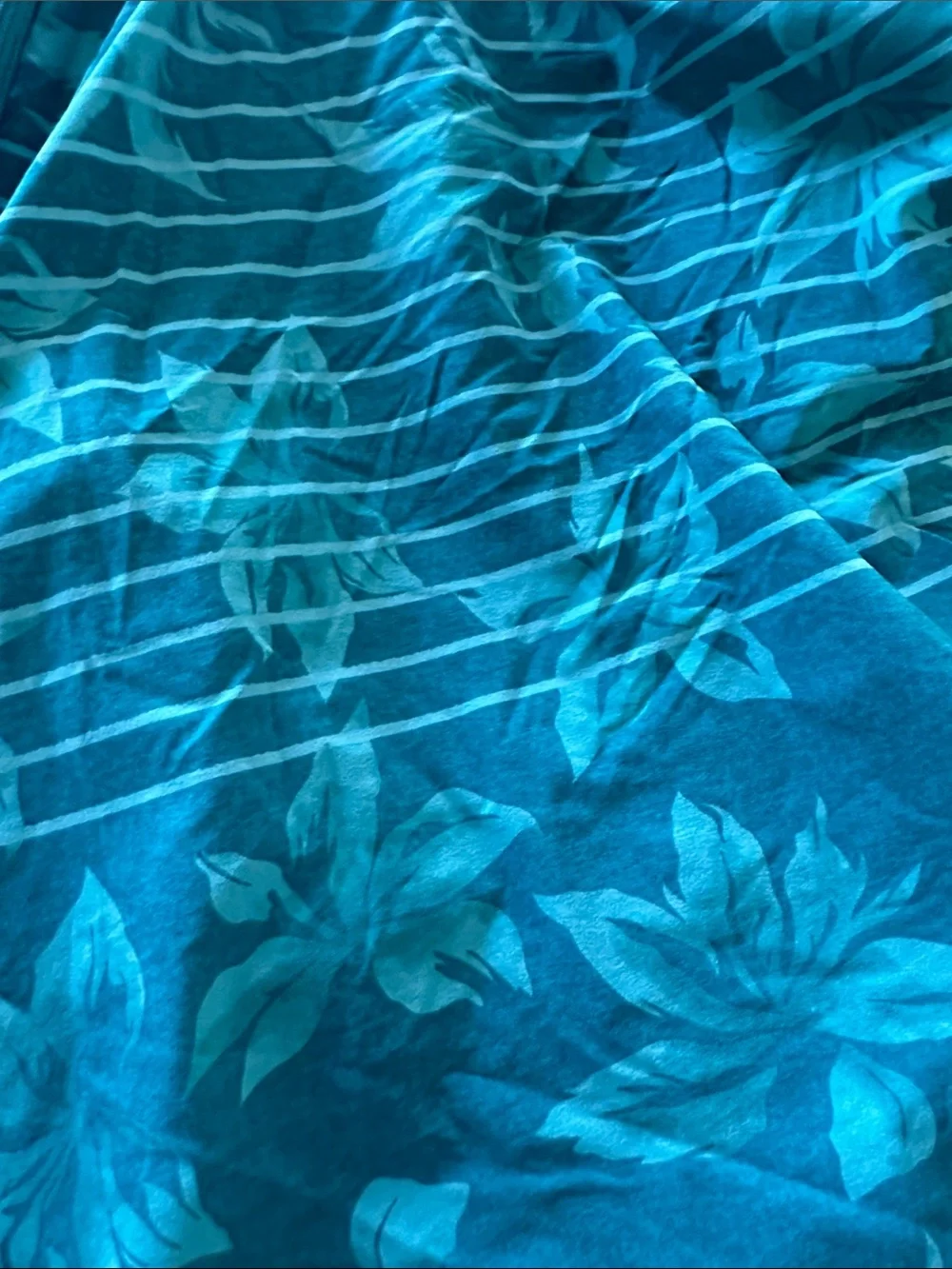 Kirkland Signature Teal Floral Drawstring Shorts
